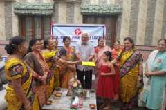 st-thAIMMS presented a cheque towards school fees to two girl students of St. Thomas School, Khidirpur on 19.07.2021